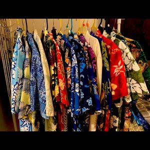 17 Vintage Hilo Hattie Men’s Aloha Shirts. Excellent condition. $200 for all.